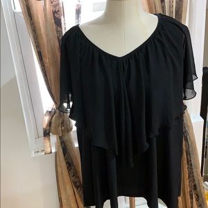 Avenue women’s Black dressy top size 30/32